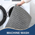 Arotive Luxury Chenille Toilet Rugs U-Shaped, Extra Soft Thick Absorbent Non-Slip Bathroom Mats, Grey
