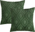 decorUhome Decorative Throw Pillow Covers 20x20 Set of 2, Soft Plush Faux Wool Couch Covers for Home, Forest Elf