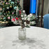 Hosley Set of 4 Mid Century Modern Glass Diffuser Bottles, 4 Inch High, Ideal for Essential Oils & DIY Crafts, O3 Silver
