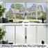 Coavas Frosted Glass Window Film - Stained Glass Window Film for Bathroom, Non-Adhesive, 17.5x78.7