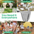 Leaf Bag Holder Collapsible Trash Bag Holders Stand for Outdoor Metal Waste Bags Frame for Garage Yard Lawn Camping