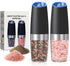 BELRIGO Battery Operated Salt And Pepper Grinder Set with LED Light, Automatic Electric