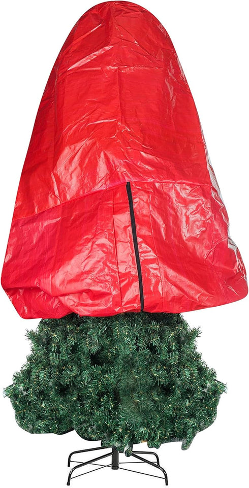 Elf Stor Premium Christmas Tree Cover in Holiday Red for 6 Ft Tree