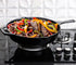 Utopia Kitchen 12 Inch Saute Fry Pan - Pre-Seasoned Cast Iron Skillet - Safe Grill Cookware for Indoor & Outdoor Use