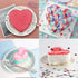 Heart Shaped Cake Pans, 3pcs Silicone Molds, 5" 8" 10" Non-Stick Cake Pan Set for Cheesecake, Brownie Cake