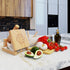 Wooden Tortilla Press, Mexican Tortillera Presser Made from Natural Bamboo Wood with Recipes eBook (Square 6")
