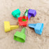 Home Queen Beach Cup Holder with Pocket, Multifunctional Sand Drink Holder Set of 6 (Blue, Teal, Purple, Green, Orange,
