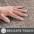Yimobra Bathroom Rugs Mat, Extra Soft Non-Slip Water Absorbent Thick Floor Mats, 24" x 20", Brown&White