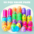 200 2.3" JOYIN Pcs Plastic Printed Bright Easter Eggs Tall for Easter Hunt, Basket Stuffers Fillers, Classroom Prize