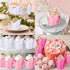 200 Pcs Tulip Cupcake Liners, Muffin Baking Holders, Heat Resistant Wrappers for Wedding & Birthday Parties