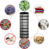 8 60 cm) Desy & Feeci Herb Drying Rack Hanging, Layer Collapsible Mesh Dry Net Herb Dryer with S Hang Buckle