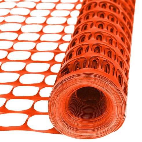 4'x100' 1 Houseables Plastic Mesh Fence, Construction Barrier Netting, Orange, Feet, Roll, Garden Fencing, Fences Wrap