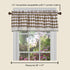 Buffalo Check Valance Window Curtains by Achim Home Decor, 58 Inch Width, 14 Inch Length, Taupe Brown & Ivory Plaid