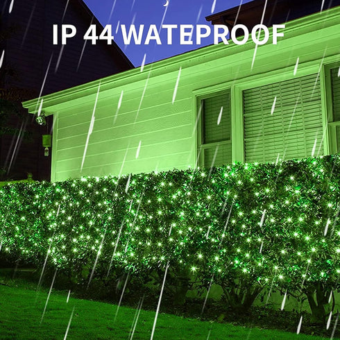 360 12FT 5 8 Dazzle Bright Christmas Net Lights, LED x FT Transparent Wire Waterproof Connectable String Lights