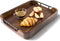 TIDITA Ottoman Tray for Living Room 17"x13" Rectangle Serving Tray with Handles