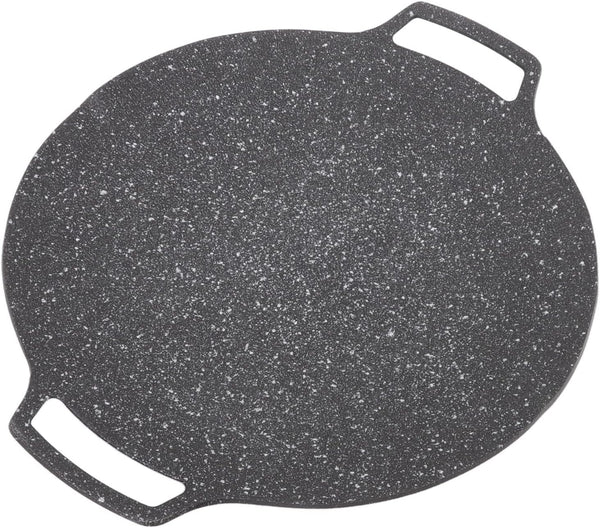 Korean Grill Pan with Non Stick 6 Layer Coating, Round Grill Pan with Pouch for Induction and Electric Cooktops