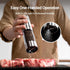 Set, 110ml 6 ThermoMaven Upgraded Larger Capacity Electric Salt and Pepper Grinder Rechargeable Salt and Pepper Shaker