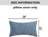 Home Brilliant 12x20 Pillow Cover for Couch Chair, Super Soft Lumbar Throw Pillow Cover, Pack of 2, Jeans Blue (30cm x