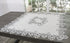 Linens, Art and Things Silver European Lace Table Topper, Small Antique Jacquard Fabric (34 Inch Square)