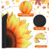 Non-slip Sunflower Shape Bathroom Rug, Decorative Water Absorbent Mat for Indoor Outdoor Kitchen Bath Shower Room, 27.6