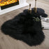 Ashler Faux Fur Rug, Black Area Rug, Fluffy Sheepskin Fur, Ultra Soft 2 x 3 Ft, Machine Washable Shag Rug for Nursery,