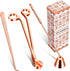 Calary 3 in 1 Candle Care Kit, Wick Trimmer, Snuffer & Dipper Set in Rose Gold