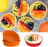 Webake Silicone Mini Tart Pan - 4 Inch Non-stick Mini Quiche Molds, Small Pie Baking Pan, Pack of 8.