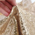 B-COOL Christmas Tree Skirt, 48 Inch Round Champagne Gold Sequence Xmas Tree Skirt, Personalized Home Decor