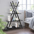 Nouva 4 Tier Ladder Bookshelf Storage Shelves, A Frame Wooden Ladder Open Display Shelves Floor Shlef Storage Furniture