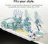 12 inch 13lbs, Pixio White Monitor Storage Top Shelf - Adjustable Platform, Universal Fit, Holds Up to Works on TV