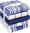 Cotton Clinic Assorted Kitchen Towels 5 Pack Soft Absorbent Quick Drying Table
