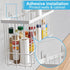 FHJP 3Pcs, 2 3 Cabinet Door Organizer Foil and Plastic Wrap Organizer with Sponges, Cabinet Door Storage with Caddy