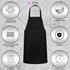GREEN LIFESTYLE 2 Pack Bib Apron - Unisex Pink Aprons, Machine Washable for Men and Women, Kitchen Cooking BBQ Aprons