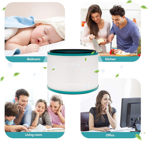 Air Purifier Filter Replacements for Dyson Pure Cool Link DP01 DP02, Pure Hot + Cool Link HP01 HP02 HP03
