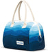 Waves of Change Insulated Recycled Plastic Small Lunch Satchel, 6 Can Capacity, Waves Design