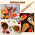 2Pcs Reusable Ice Cream Cone Molds, Wooden Cream Horn Molds for Waffle Cones, Pizzelle Roller, DIY Kitchen Cooking
