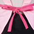 Love Potato Cute Girls Toddler Cartoon Cat Embroidered Cotton Kitchen Cooking Baking Apron for Kids 2-4 Years Old - Pink