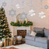 Moon Boat 42Ct Christmas Snowflake Hanging Swirl Decorations for Winter Party Wonderland Ornaments