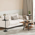 BB171BZ01 HOOBRO Small Side Table, Square Drink Table, Coffee Martini Table with Pedestal, Accent Nightstand for Small