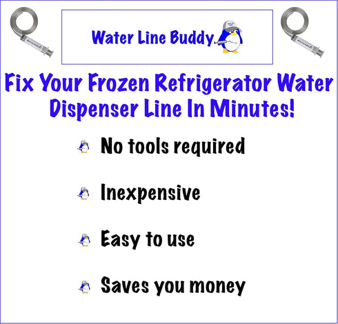 Premium Frozen Water Line Tool - Quickly Unfreeze Your Refrigerator Water Dispenser