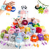 Kids Keychains, 36 Pcs Cute Plush Toy Keychains for Boys Girls Birthday