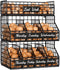 Egg Holder Countertop with Dividers & Labels, 3 Tier Stackable Chicken Egg