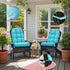 6 Sannwsg Adirondack Chair Cushion, Rocking Chair Cushions, High Back Patio Cushions, Thickened Weather Resistant Patio
