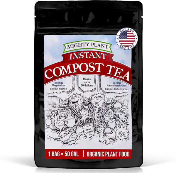 Organic Instant Compost Tea (1 lb) Probiotic Plant Food Bloom Booster &