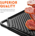 GGC Cast Iron Griddle for Gas Stove, Reversible Griddle Plate for Outdoor and Indoor Cooking, 20 x 10