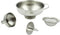 Zoie + Chloe 3-in-1 Stainless Steel Funnel Set - Kitchen Funnels with Detachable Fine Mesh Filter & Strainer