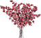 Whaline 12 Pack Christmas Artificial Berry Picks Xmas Winter Frosted Red Berry
