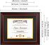GraduatePro 8.5x11 Diploma Frame with Black Over Gold Mat, CPA License Frame, UV Protection Acrylic, Mahogany with Gold