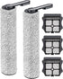 MIBUMIKI (5 Pieces) Replacement Brush Rollers and HEPA Filters Compatible with Tineco Floor