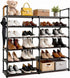 Gmrithaf Shoe Rack - 6 Tier Shoe Organizer Storage Rack with Non-Woven &